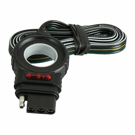 HUSKY TOWING TRAILER CONNECTOR, LED TEST 4 FLAT VEHICLE SIDE 48 33063